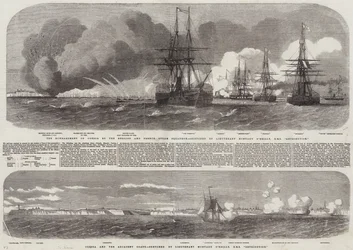 Die Bombardierung von Odessa durch das englische und französische Dampfschiffgeschwader